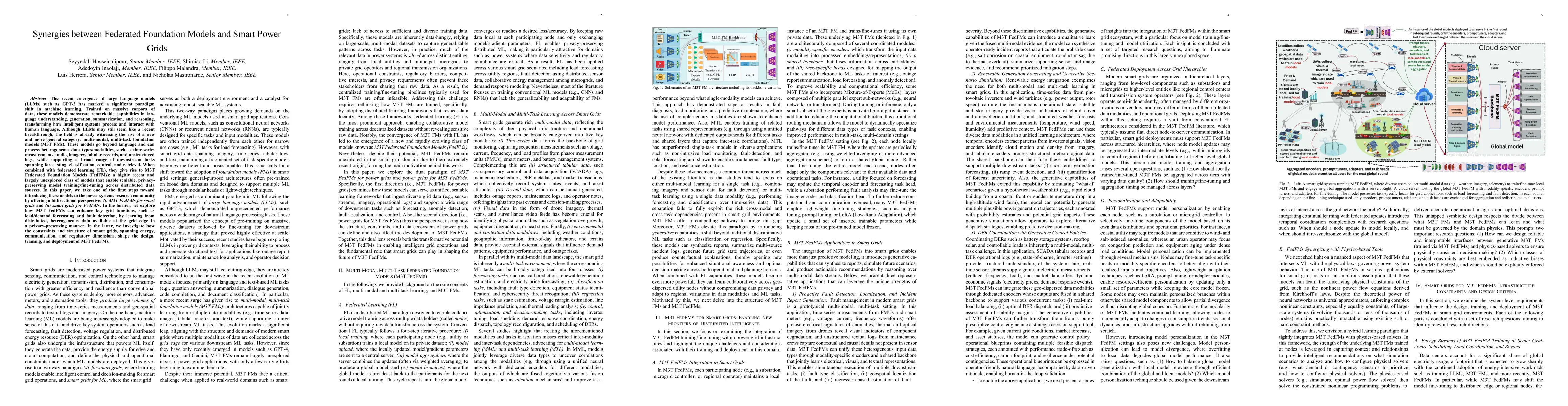 Thumbnail for Synergies between Federated Foundation Models and Smart Power Grids