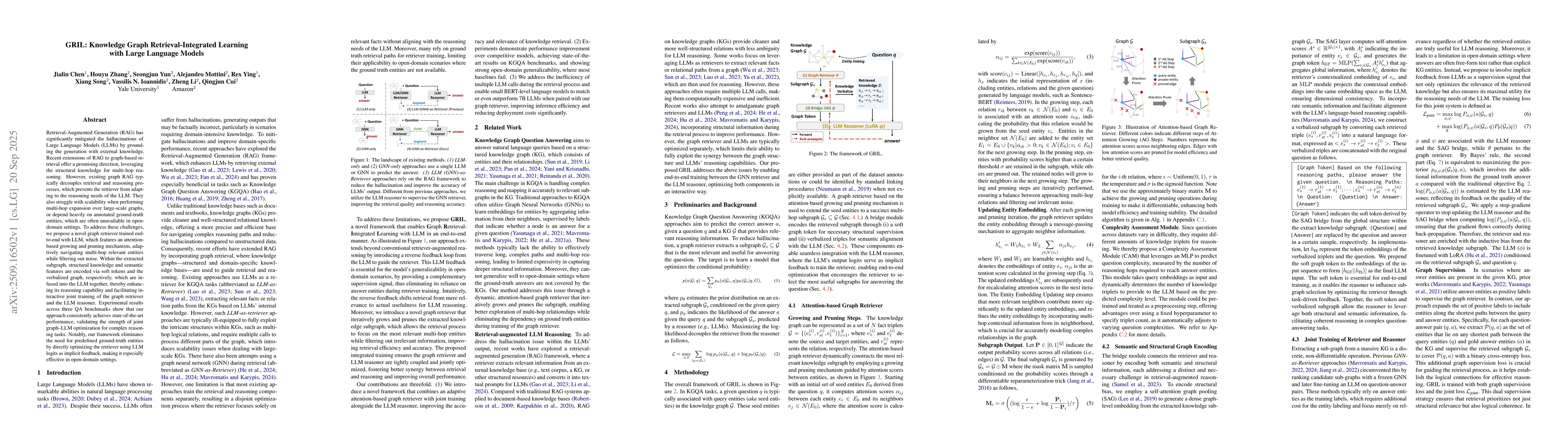 Thumbnail for GRIL: Knowledge Graph Retrieval-Integrated Learning with Large Language
  Models