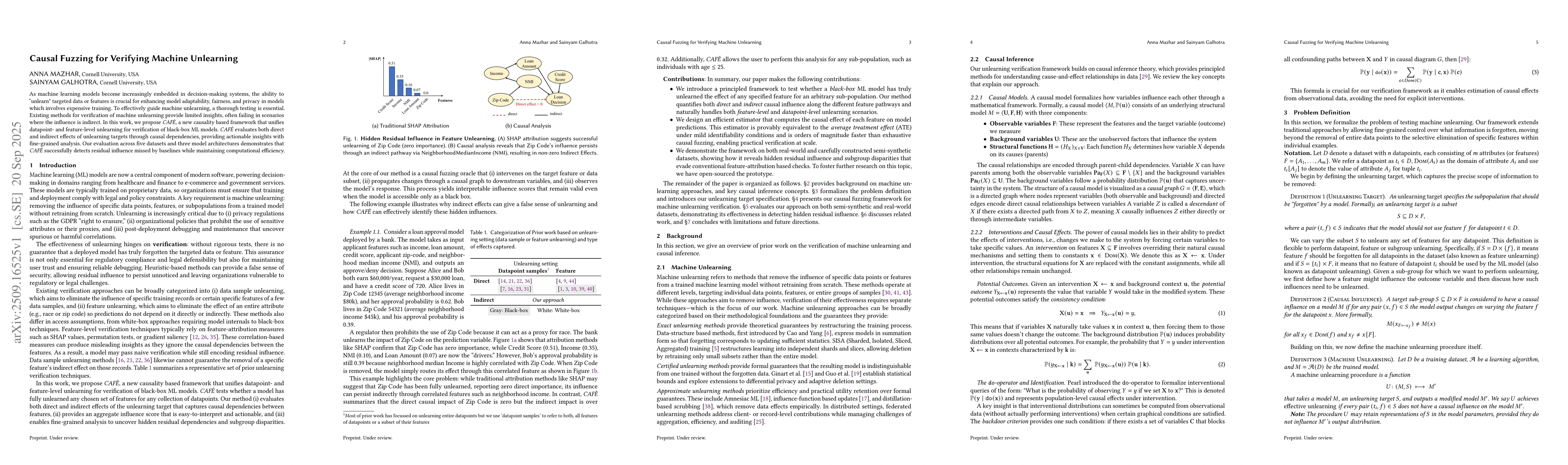 Thumbnail for Causal Fuzzing for Verifying Machine Unlearning