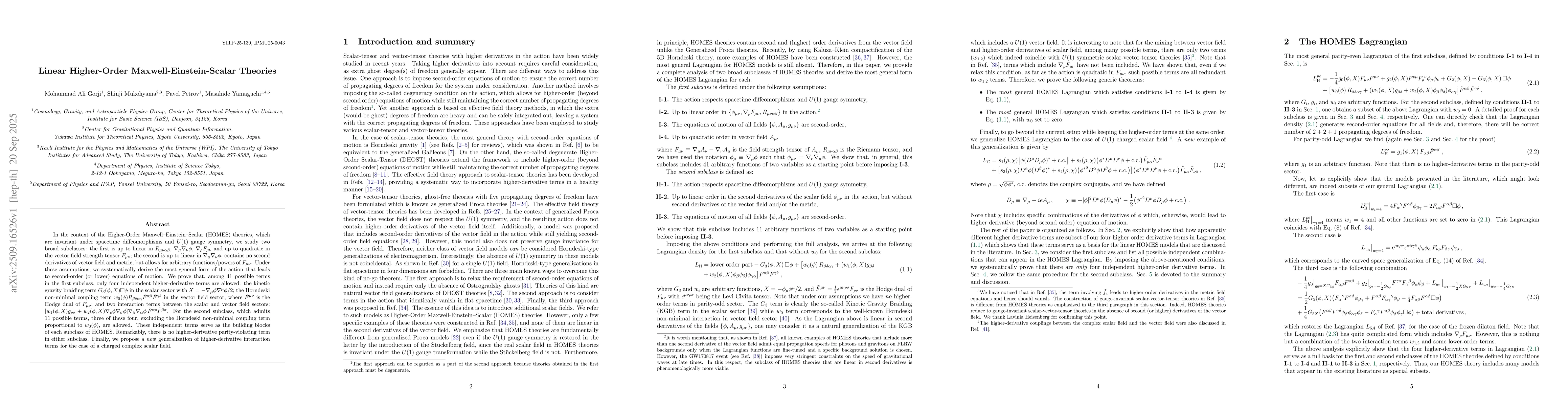 Thumbnail for Linear Higher-Order Maxwell-Einstein-Scalar Theories