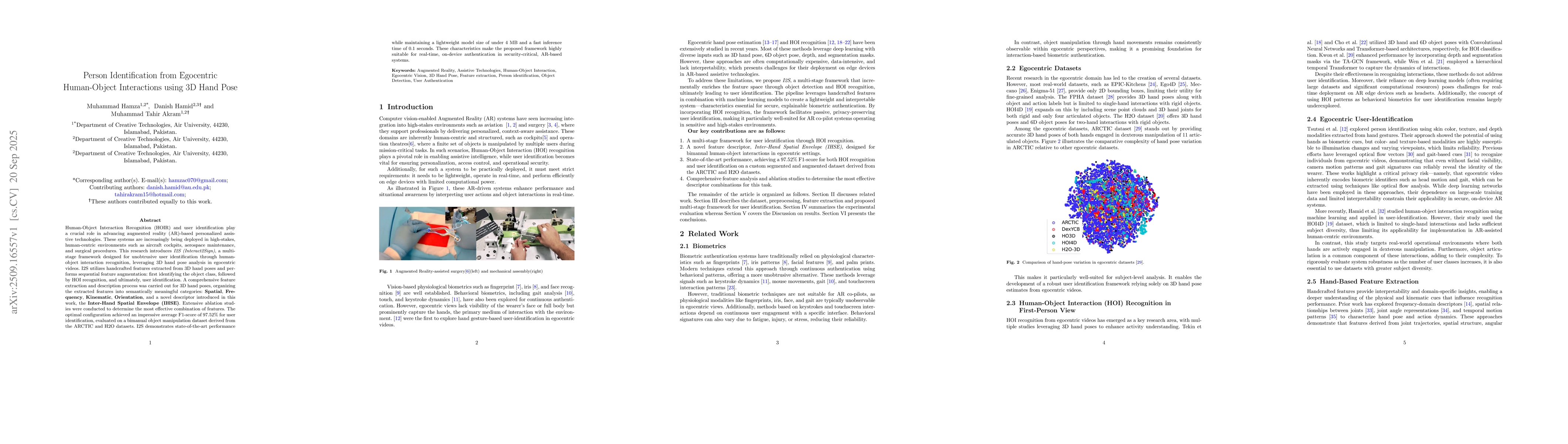 Thumbnail for Person Identification from Egocentric Human-Object Interactions using 3D
  Hand Pose