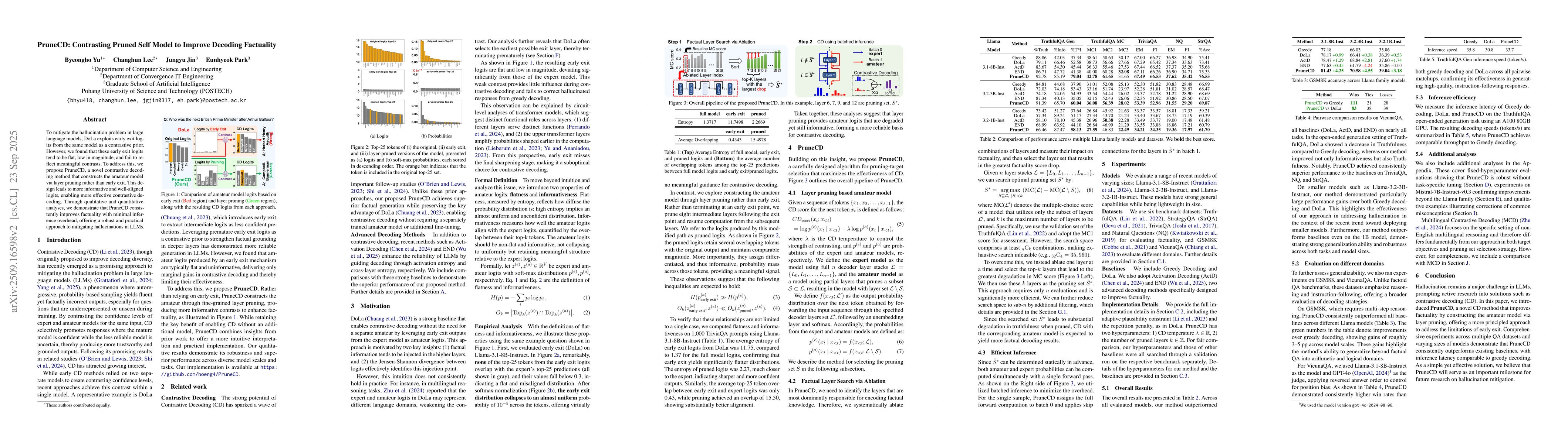 Thumbnail for PruneCD: Contrasting Pruned Self Model to Improve Decoding Factuality