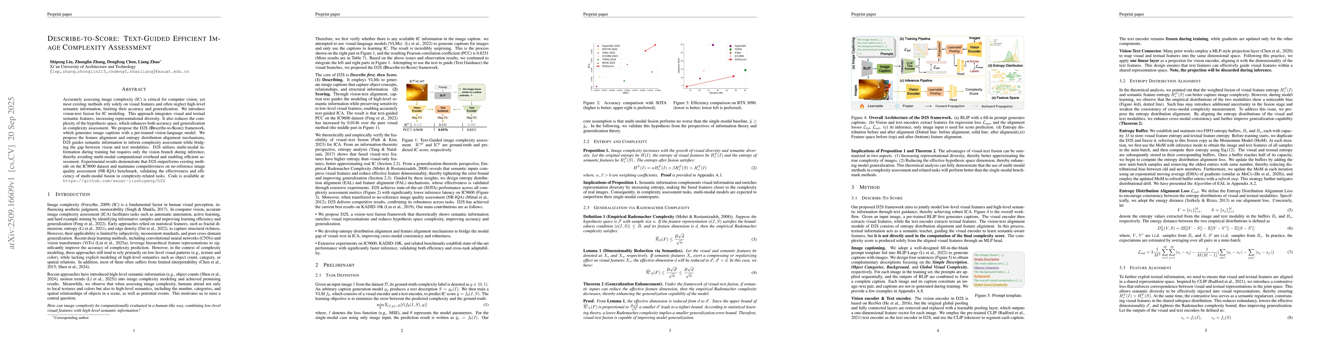 Thumbnail for Describe-to-Score: Text-Guided Efficient Image Complexity Assessment