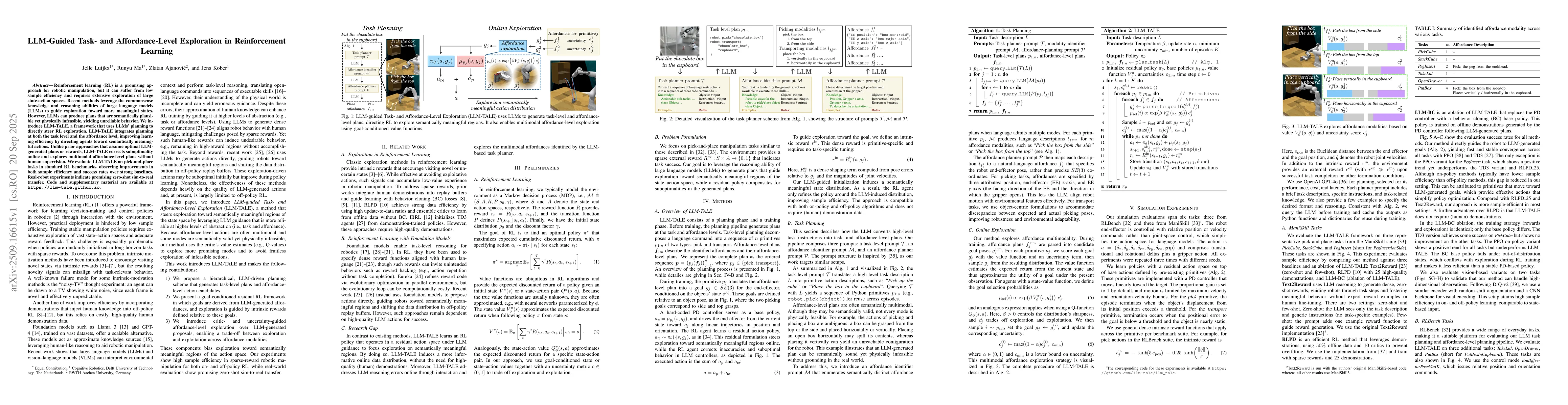 Thumbnail for LLM-Guided Task- and Affordance-Level Exploration in Reinforcement
  Learning