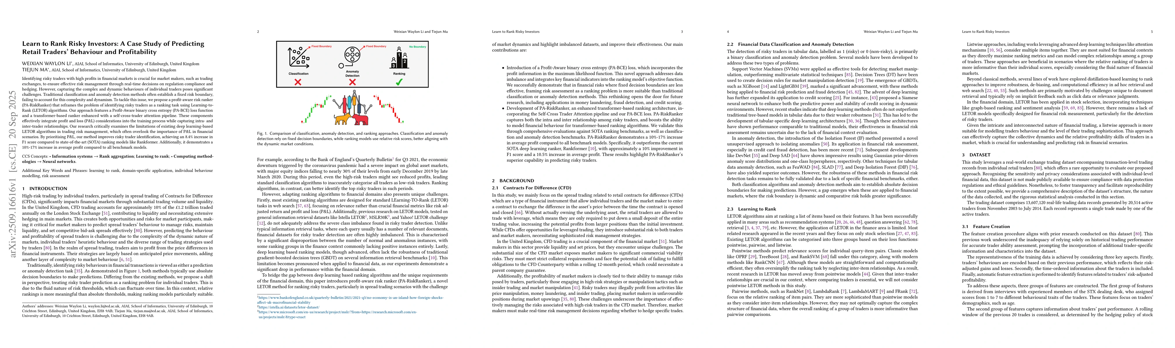 Thumbnail for Learn to Rank Risky Investors: A Case Study of Predicting Retail
  Traders' Behaviour and Profitability