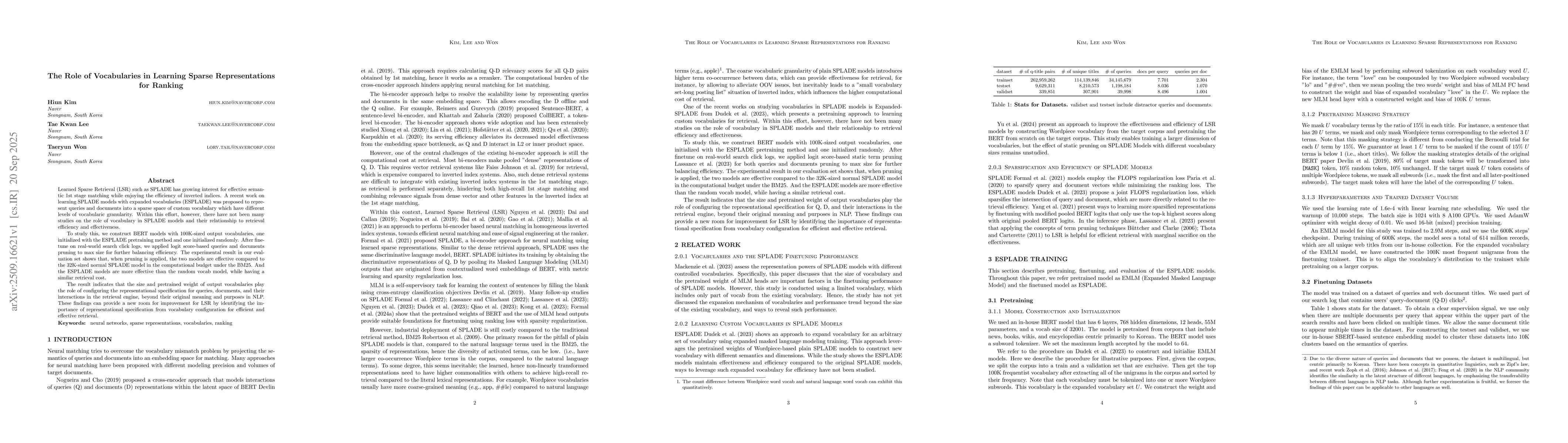 Thumbnail for The Role of Vocabularies in Learning Sparse Representations for Ranking