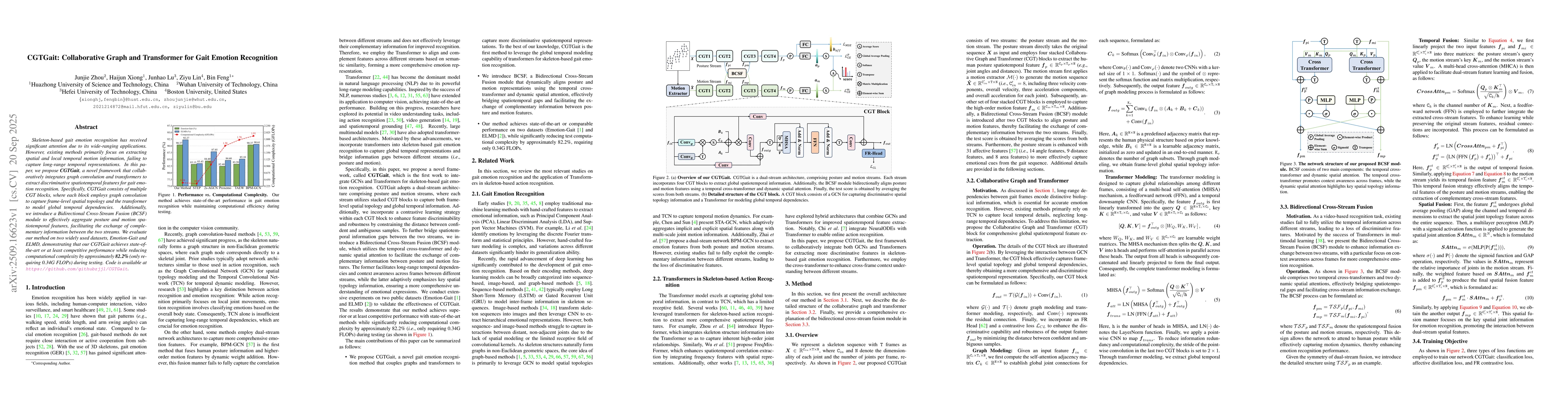 Thumbnail for CGTGait: Collaborative Graph and Transformer for Gait Emotion
  Recognition