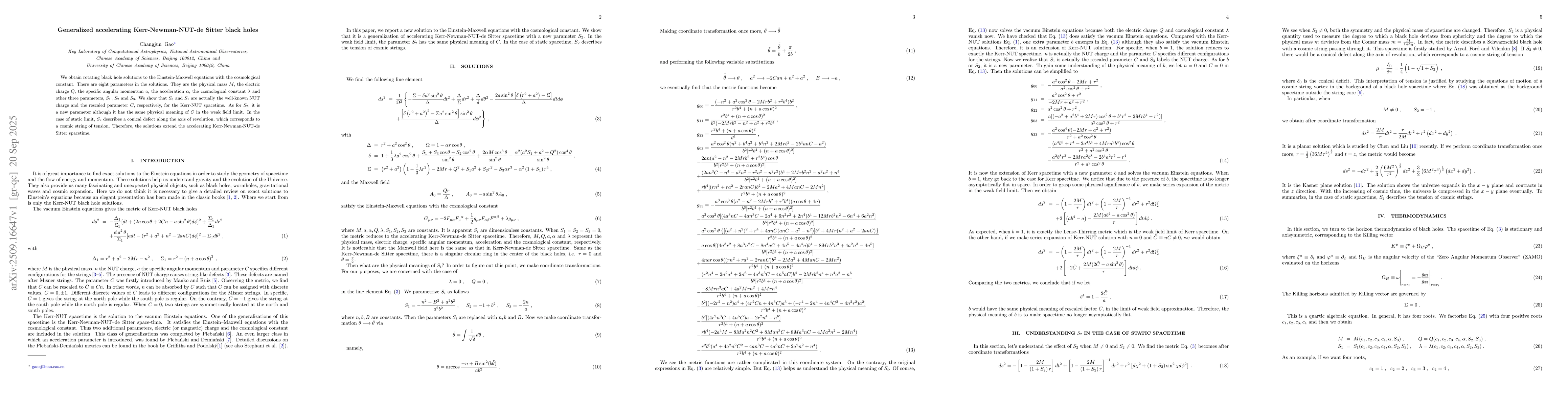 Thumbnail for Generalized accelerating Kerr-Newman-NUT-de Sitter black holes