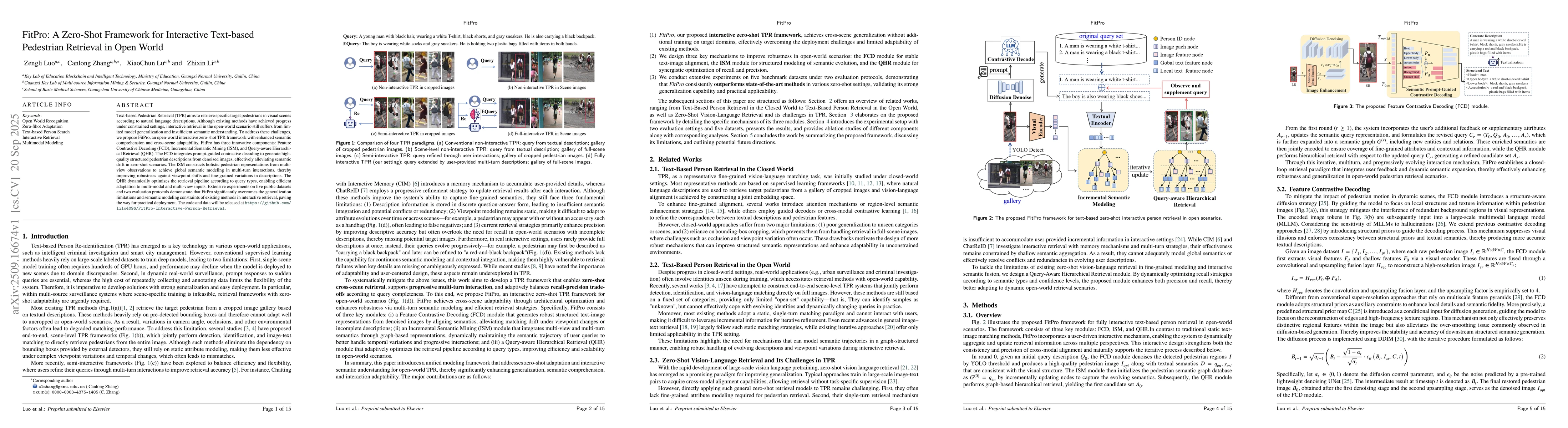 Thumbnail for FitPro: A Zero-Shot Framework for Interactive Text-based Pedestrian
  Retrieval in Open World