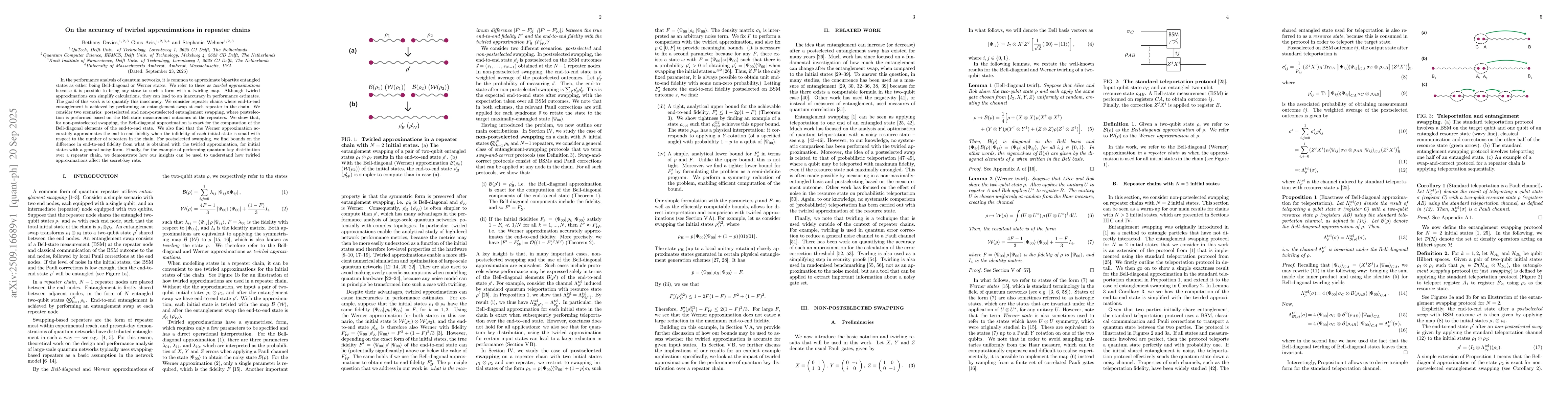 Thumbnail for On the accuracy of twirled approximations in repeater chains