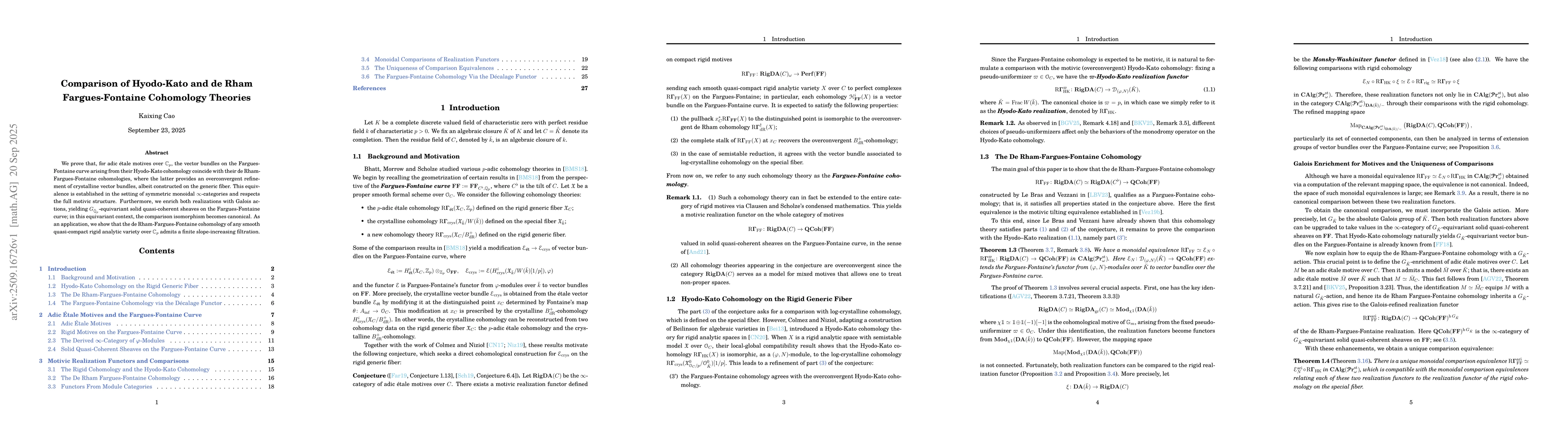 Thumbnail for Comparison of Hyodo-Kato and de Rham Fargues-Fontaine Cohomology
  Theories