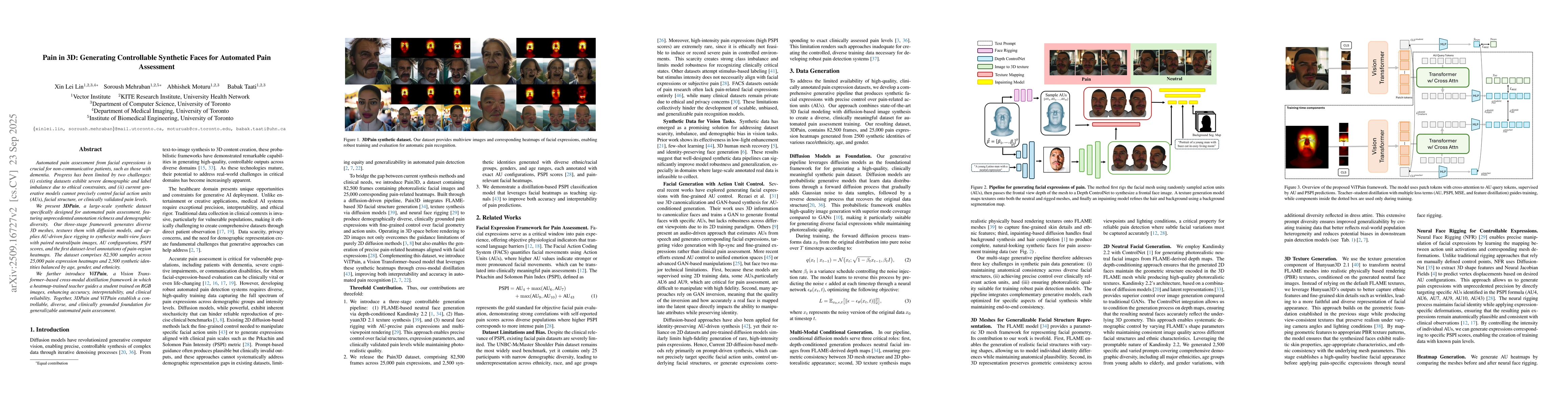 Thumbnail for Pain in 3D: Generating Controllable Synthetic Faces for Automated Pain
  Assessment