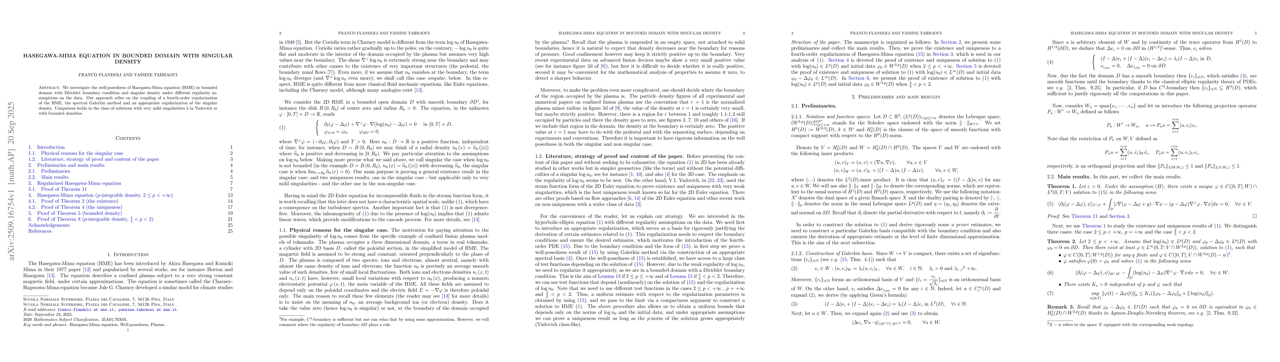 Thumbnail for Hasegawa-Mima equation in bounded domain with singular density