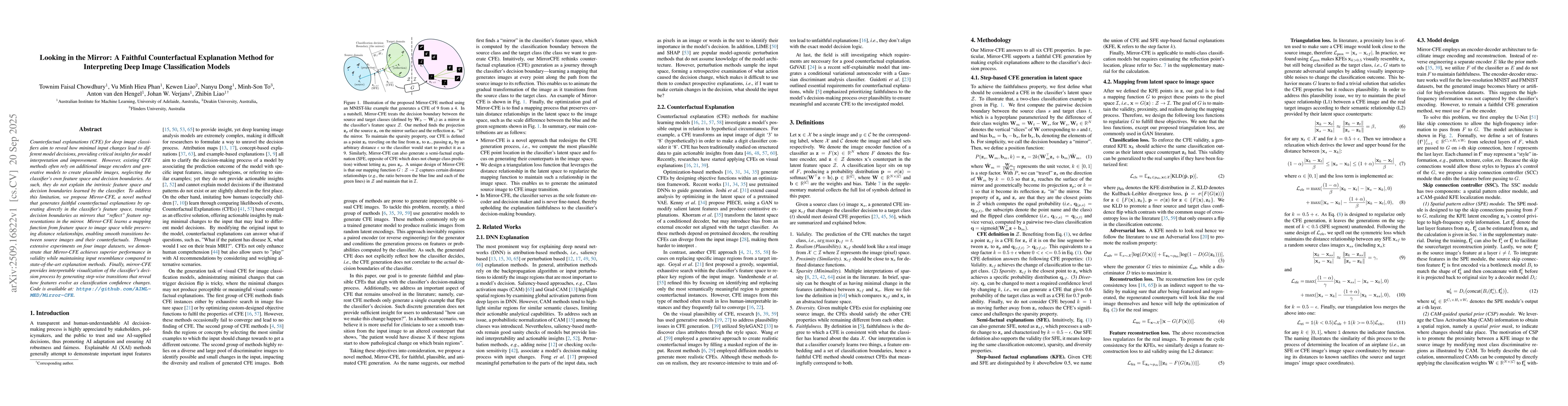 Thumbnail for Looking in the mirror: A faithful counterfactual explanation method for
  interpreting deep image classification models