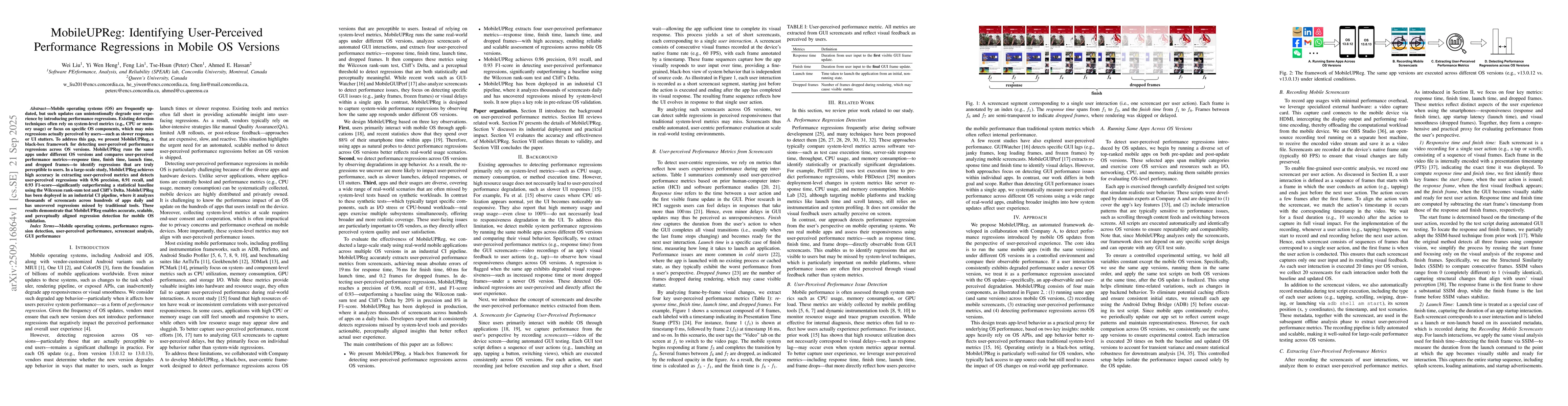 Thumbnail for MobileUPReg: Identifying User-Perceived Performance Regressions in
  Mobile OS Versions