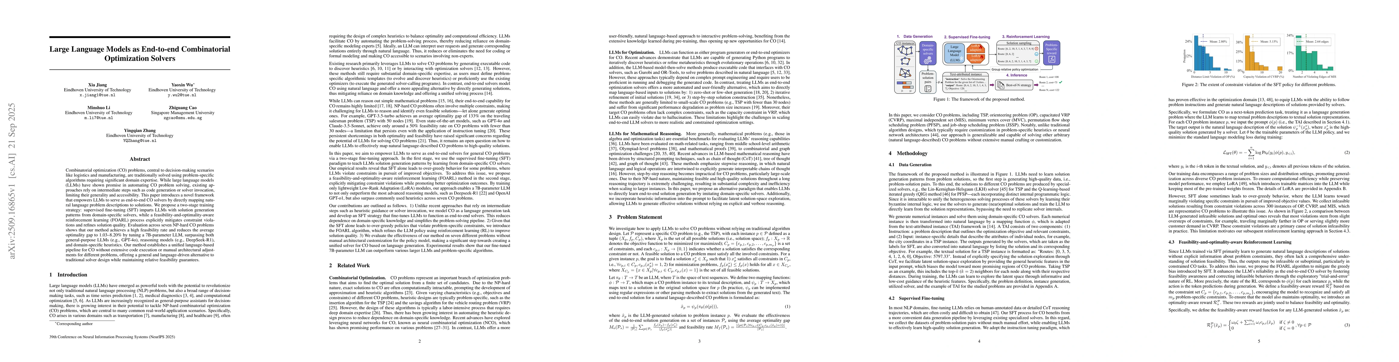 Thumbnail for Large Language Models as End-to-end Combinatorial Optimization Solvers