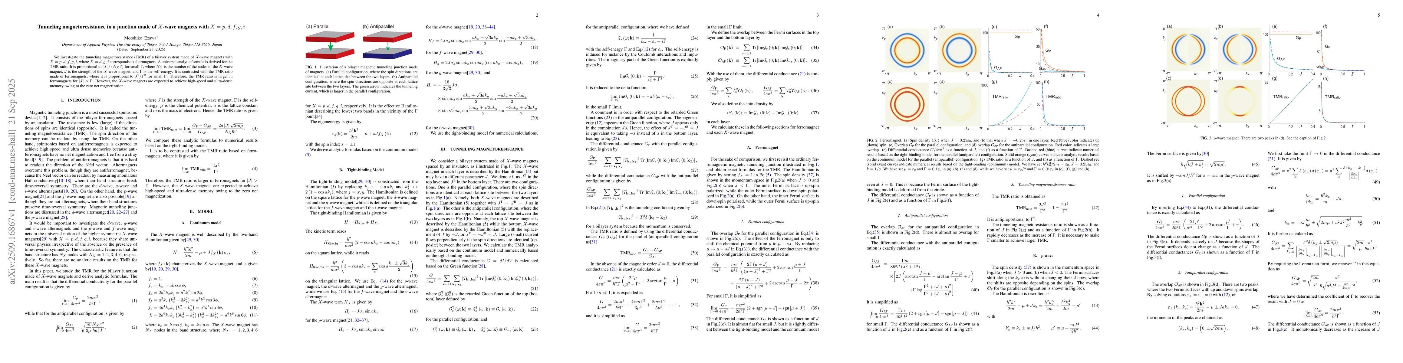 Thumbnail for Tunneling magnetoresistance in a junction made of $X$-wave magnets with
  $X=p,d,f,g,i$