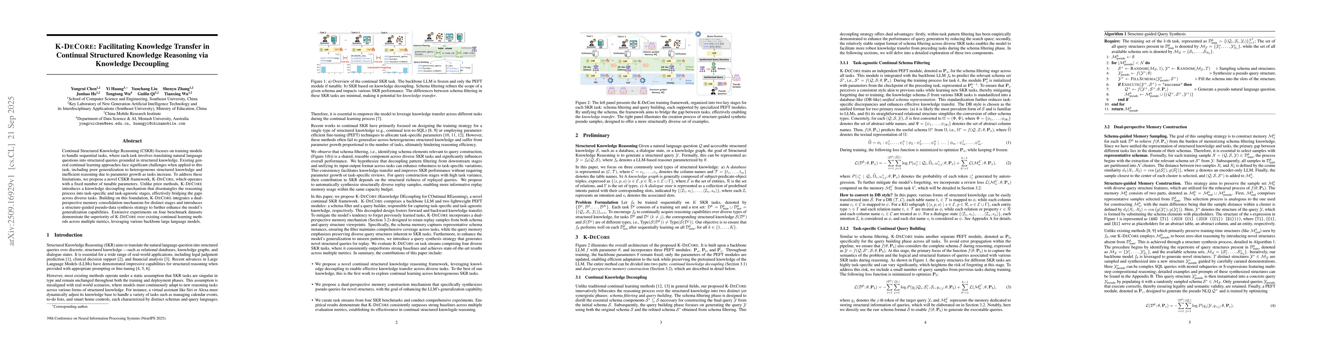Thumbnail for K-DeCore: Facilitating Knowledge Transfer in Continual Structured
  Knowledge Reasoning via Knowledge Decoupling