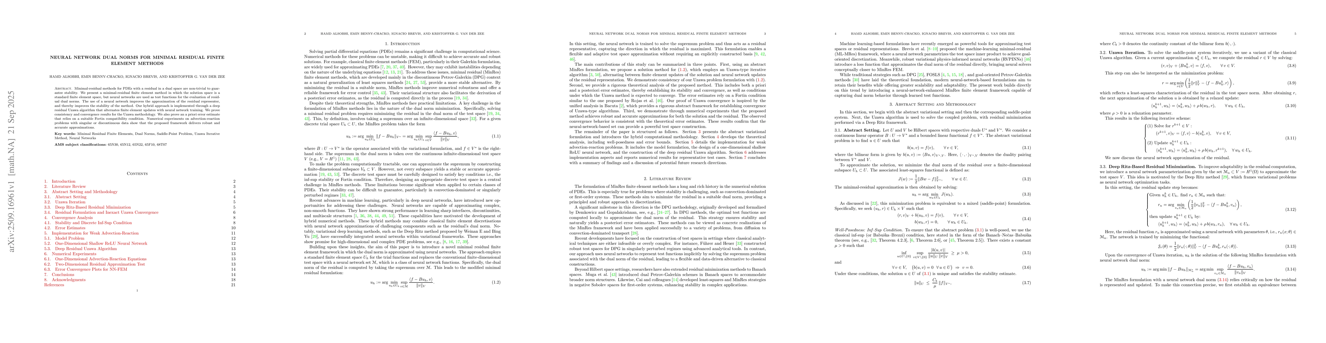 Thumbnail for Neural Network Dual Norms for Minimal Residual Finite Element Methods