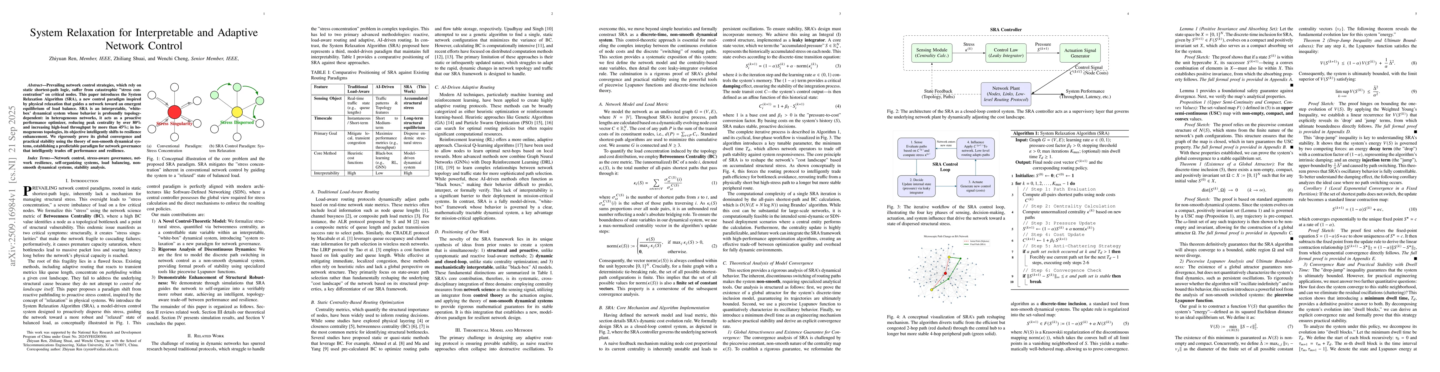Thumbnail for System Relaxation for Interpretable and Adaptive Network Control