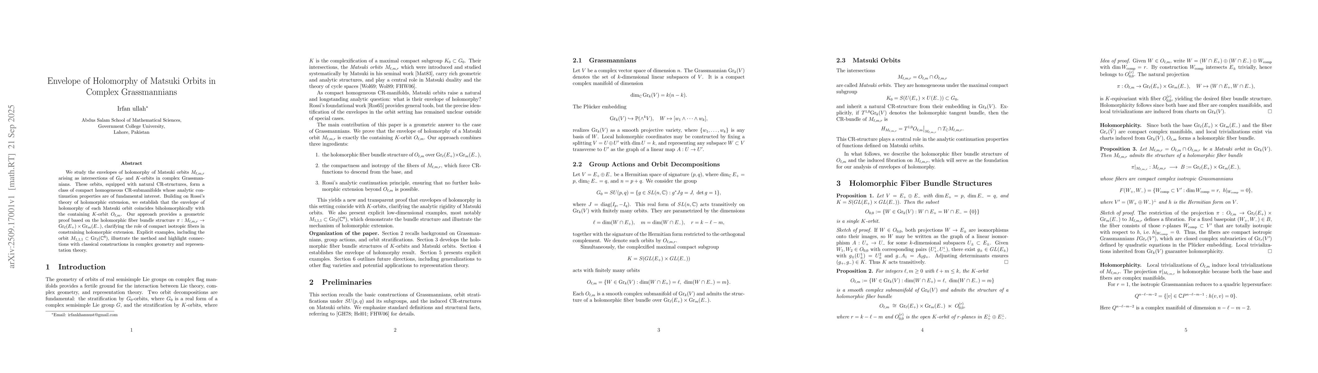 Thumbnail for Envelope of Holomorphy of Matsuki Orbits in Complex Grassmannians