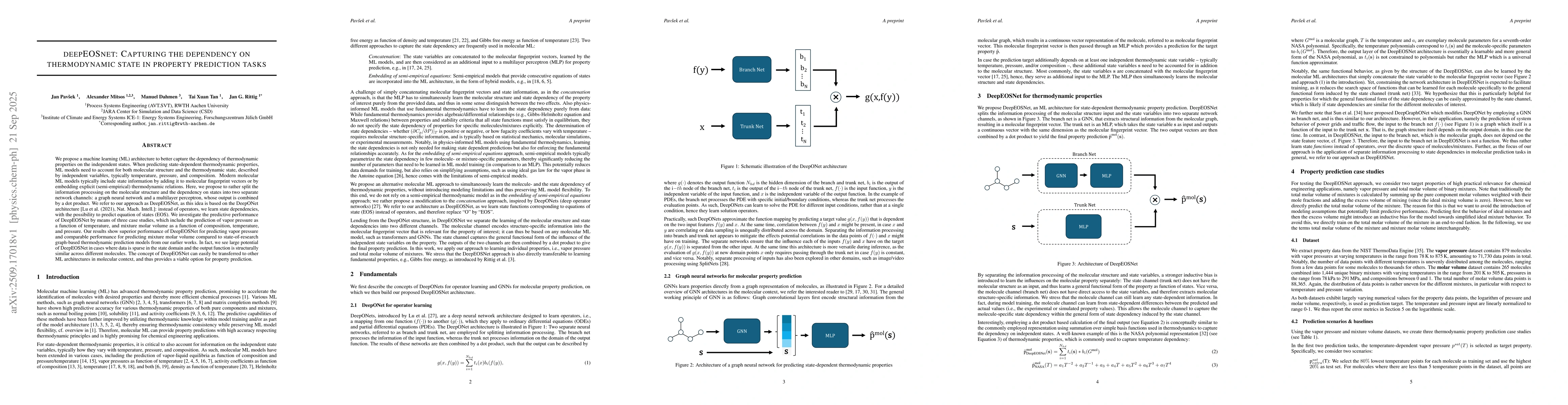 Thumbnail for DeepEOSNet: Capturing the dependency on thermodynamic state in property
  prediction tasks