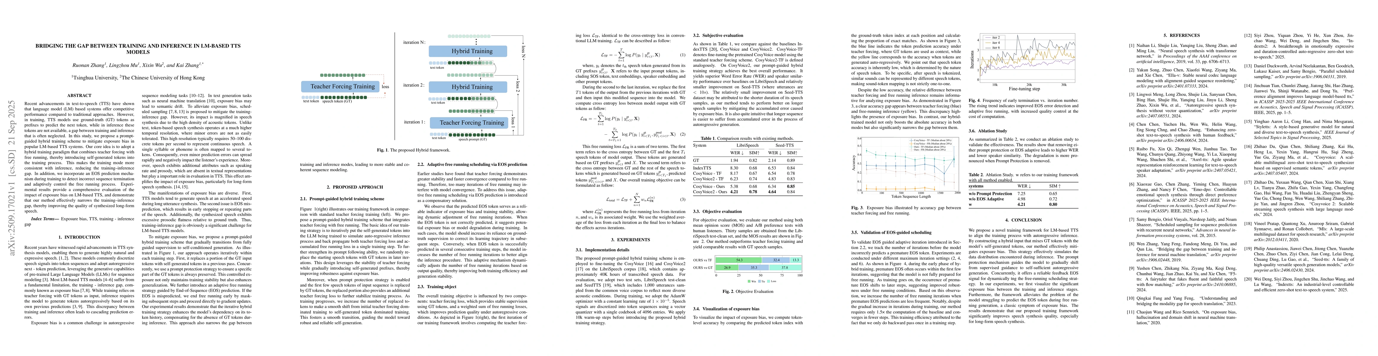 Thumbnail for Bridging the gap between training and inference in LM-based TTS models