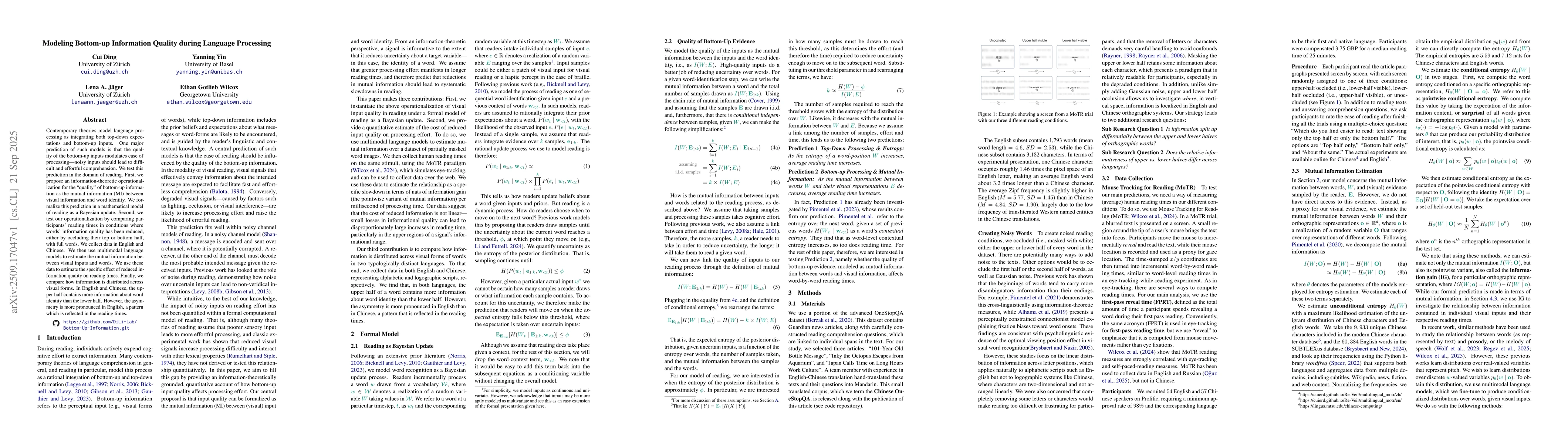 Thumbnail for Modeling Bottom-up Information Quality during Language Processing