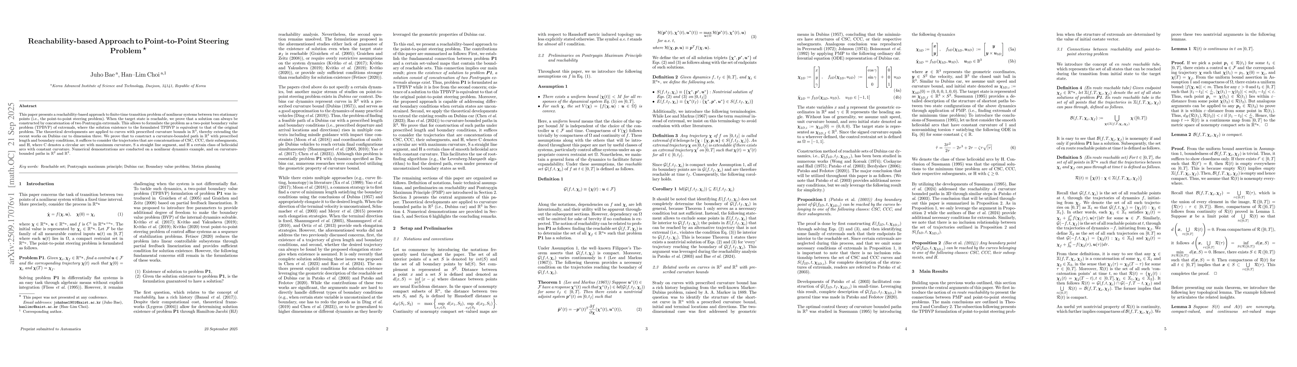 Thumbnail for Reachability-based Approach to Point-to-Point Steering Problem