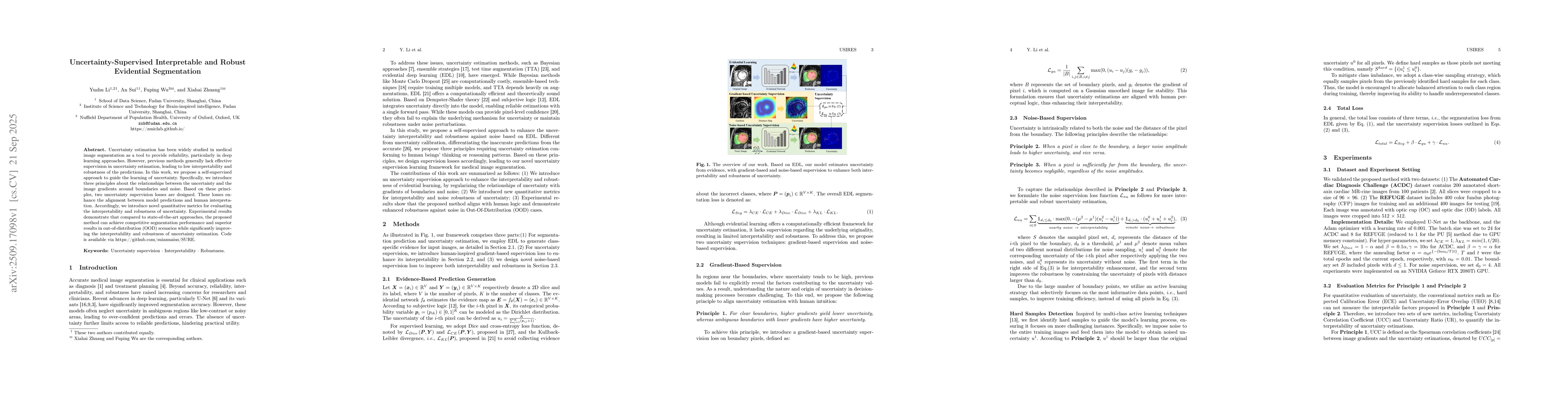 Thumbnail for Uncertainty-Supervised Interpretable and Robust Evidential Segmentation