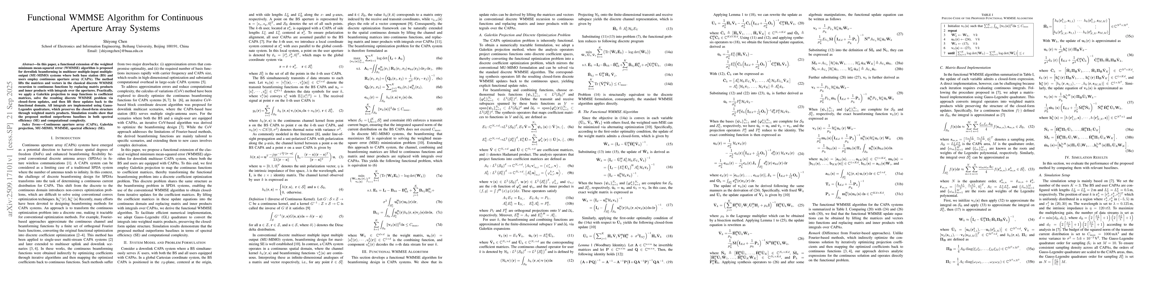 Thumbnail for Functional WMMSE Algorithm for Continuous Aperture Array Systems