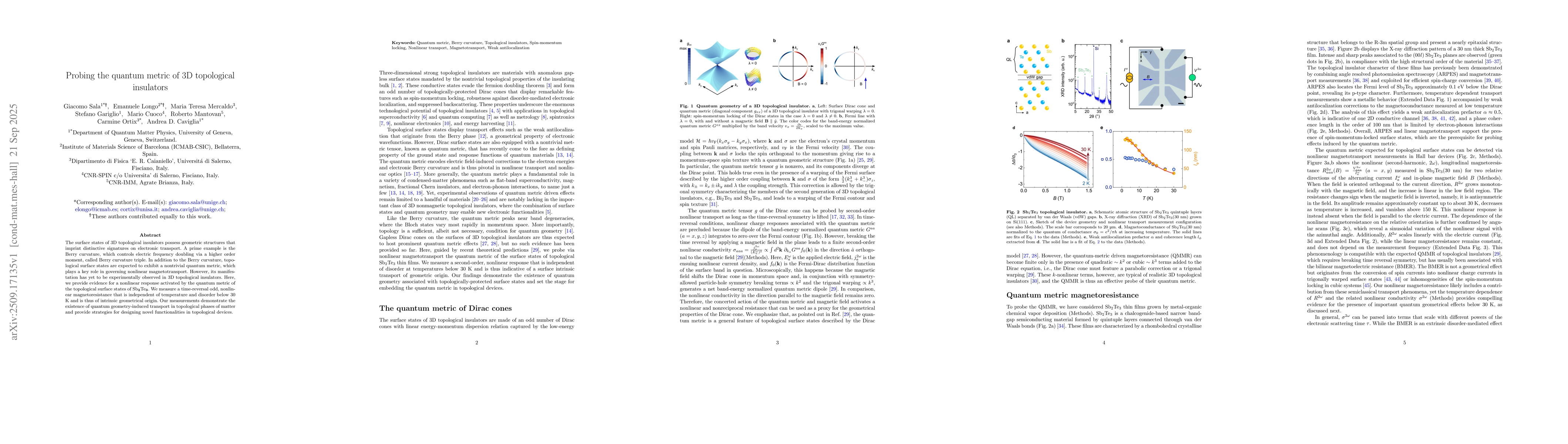 Thumbnail for Probing the quantum metric of 3D topological insulators