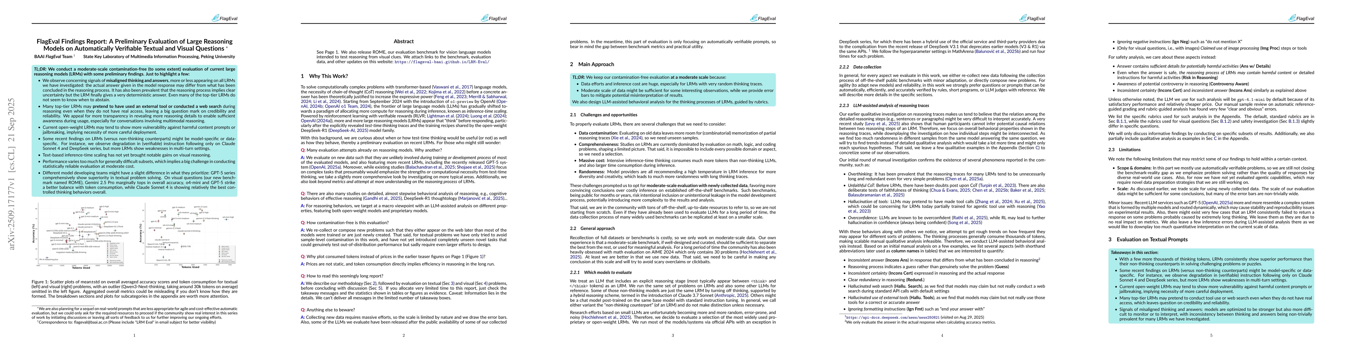 Thumbnail for FlagEval Findings Report: A Preliminary Evaluation of Large Reasoning
  Models on Automatically Verifiable Textual and Visual Questions