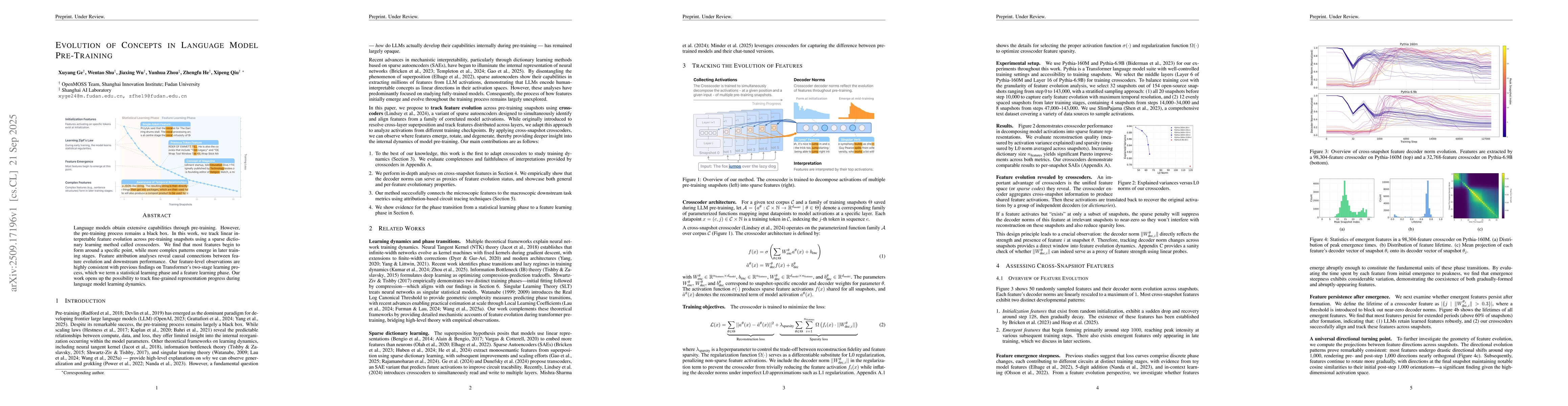 Thumbnail for Evolution of Concepts in Language Model Pre-Training