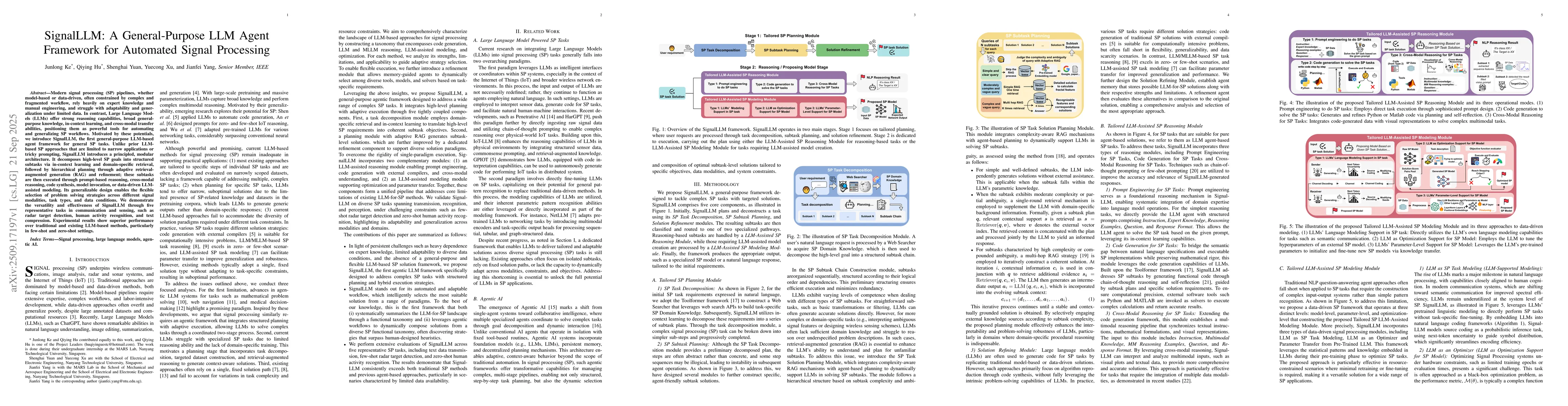 Thumbnail for SignalLLM: A General-Purpose LLM Agent Framework for Automated Signal
  Processing