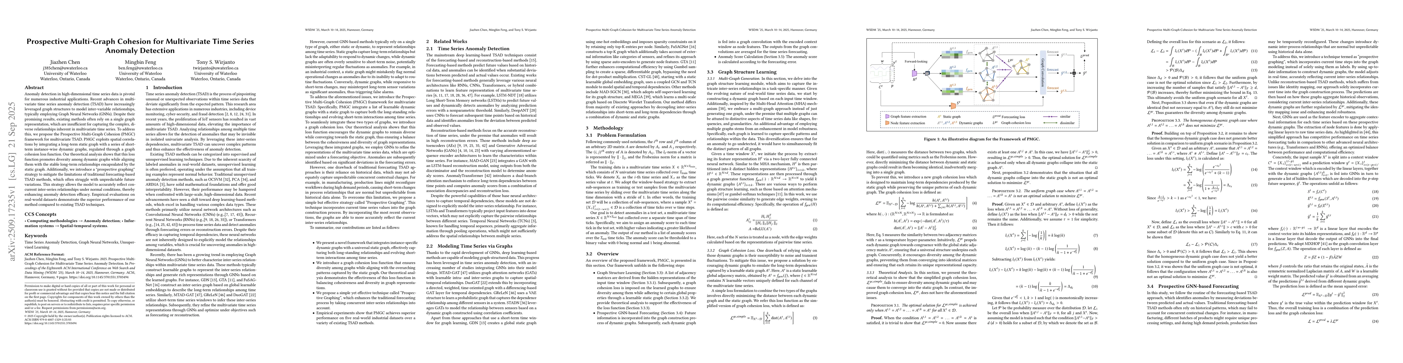 Thumbnail for Prospective Multi-Graph Cohesion for Multivariate Time Series Anomaly
  Detection