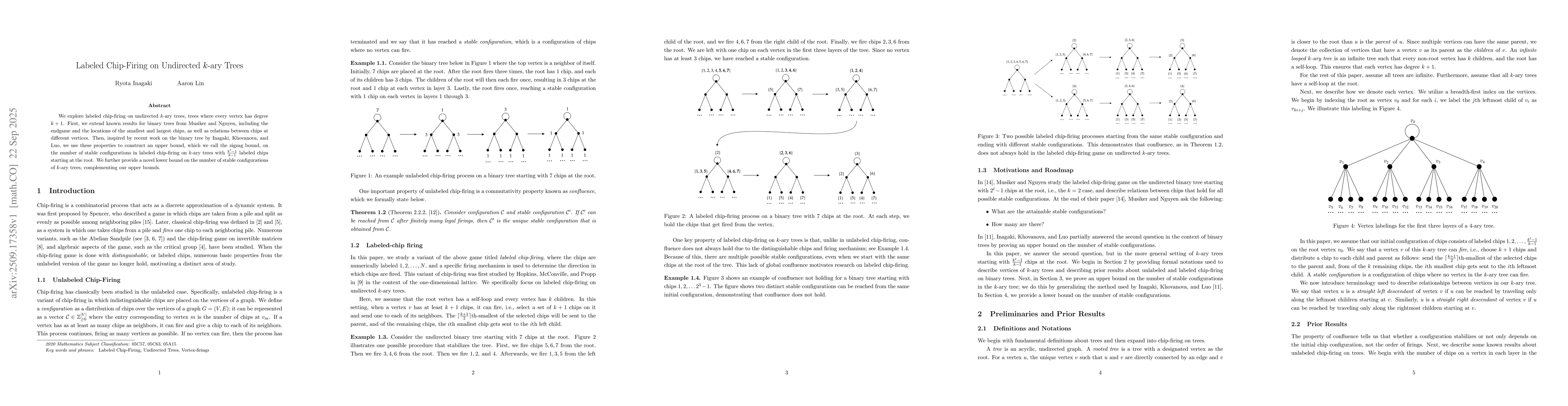 Thumbnail for Labeled Chip-Firing on Undirected $k$-ary Trees