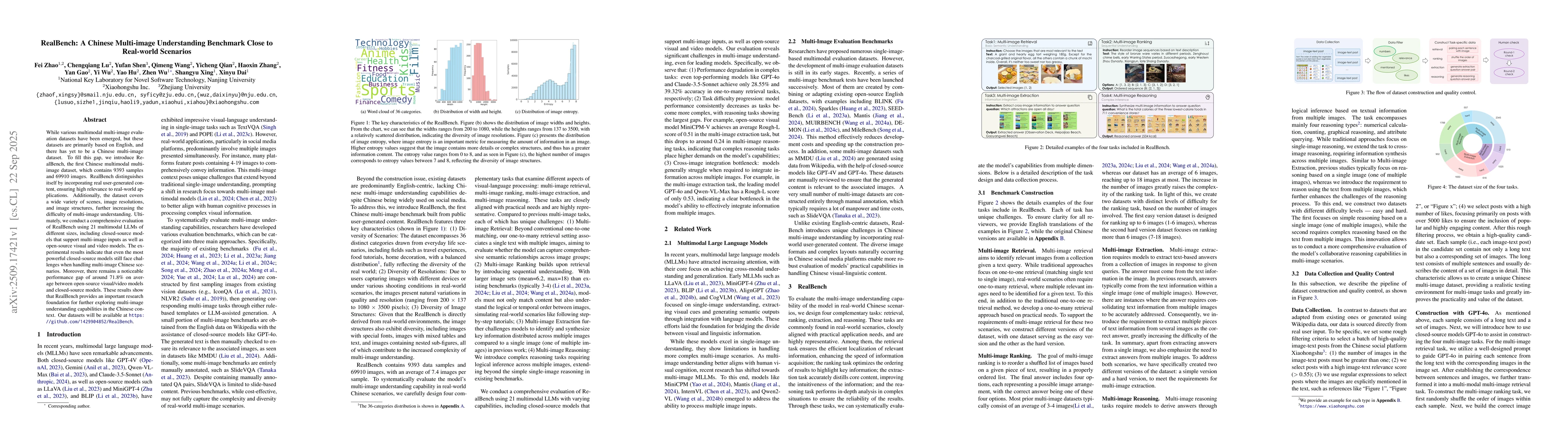 Thumbnail for RealBench: A Chinese Multi-image Understanding Benchmark Close to
  Real-world Scenarios