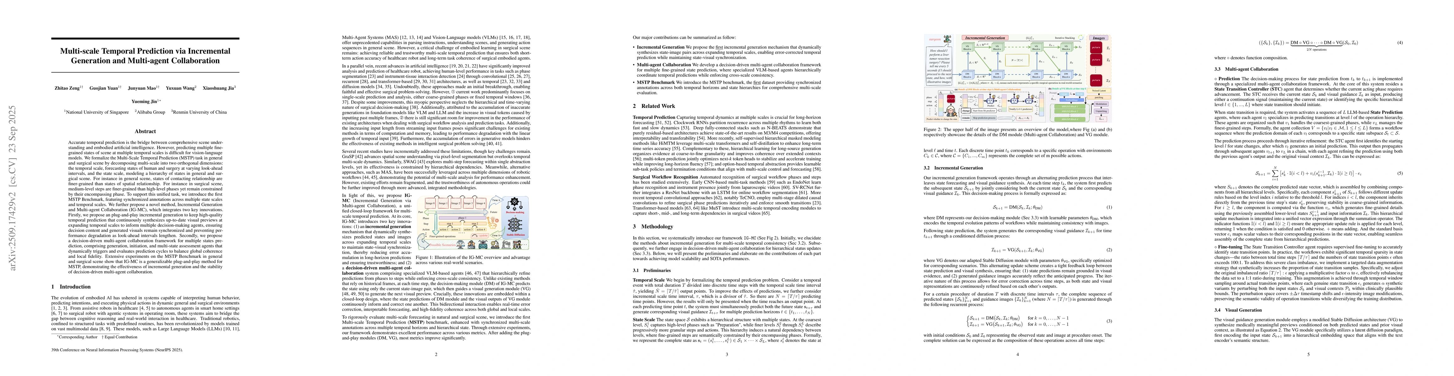 Thumbnail for Multi-scale Temporal Prediction via Incremental Generation and
  Multi-agent Collaboration