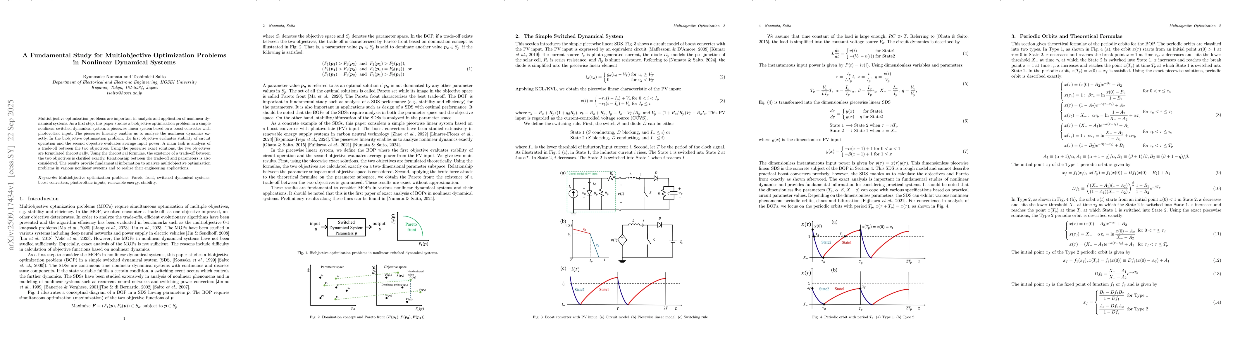Thumbnail for A Fundamental Study for Multiobjective Optimization Problems in
  Nonlinear Dynamical Systems