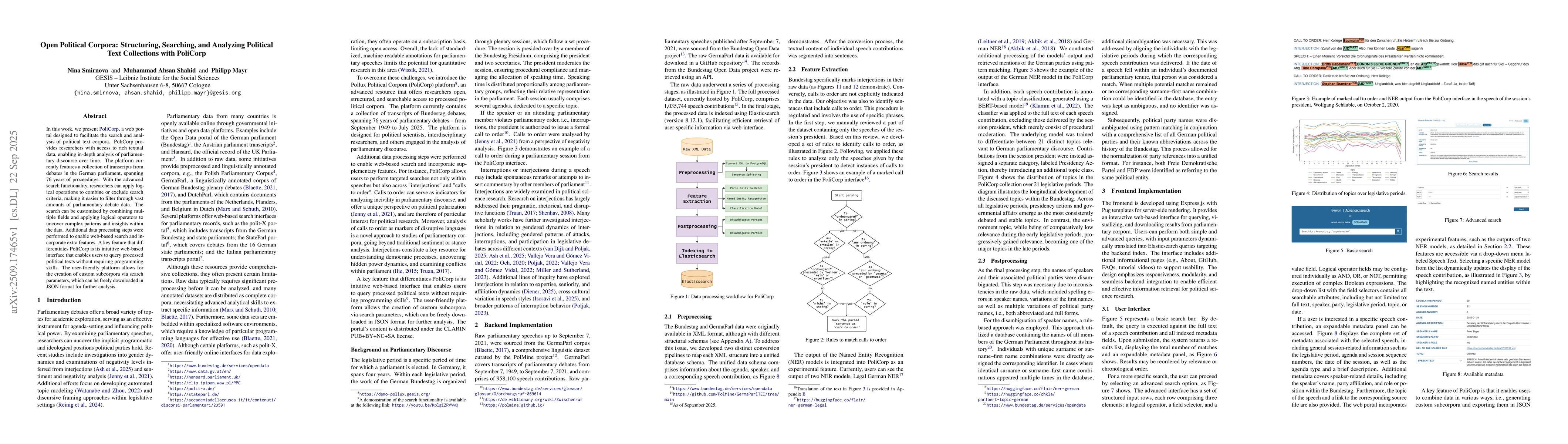 Thumbnail for Open Political Corpora: Structuring, Searching, and Analyzing Political
  Text Collections with PoliCorp