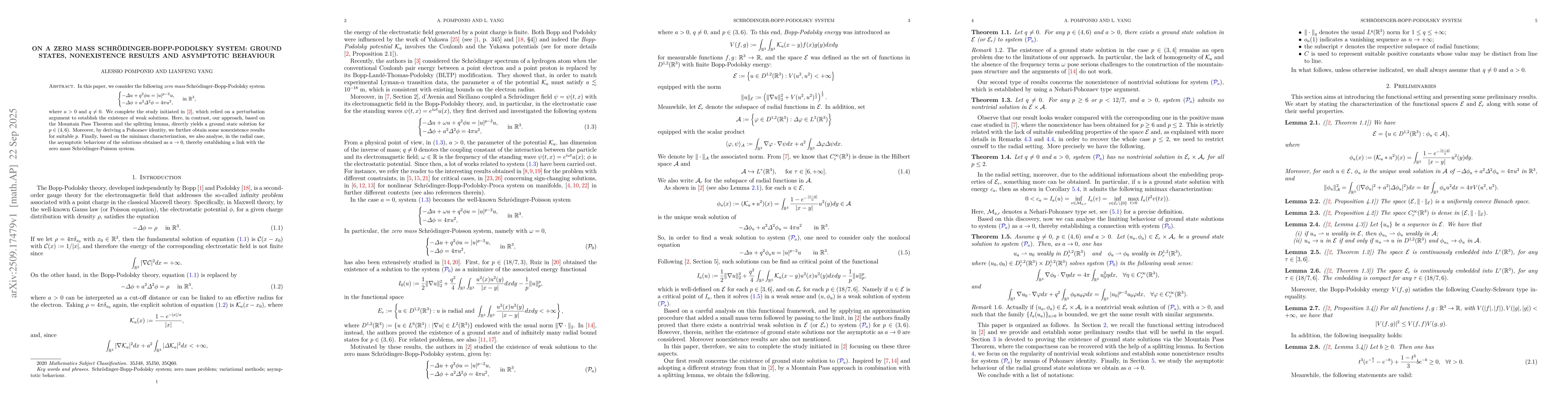 Thumbnail for On a zero mass Schrödinger-Bopp-Podolsky system: ground states,
  nonexistence results and asymptotic behaviour