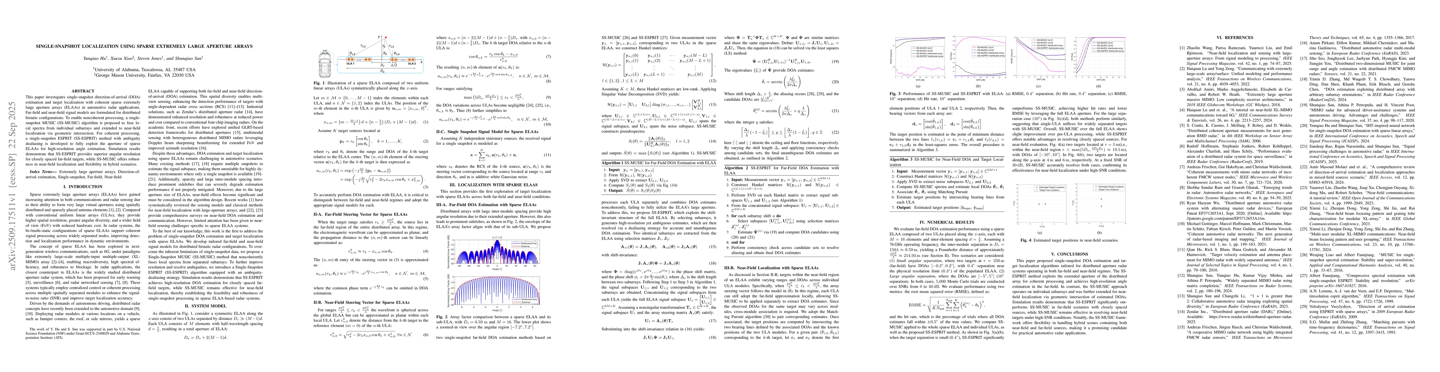 Thumbnail for Single-Snapshot Localization Using Sparse Extremely Large Aperture
  Arrays