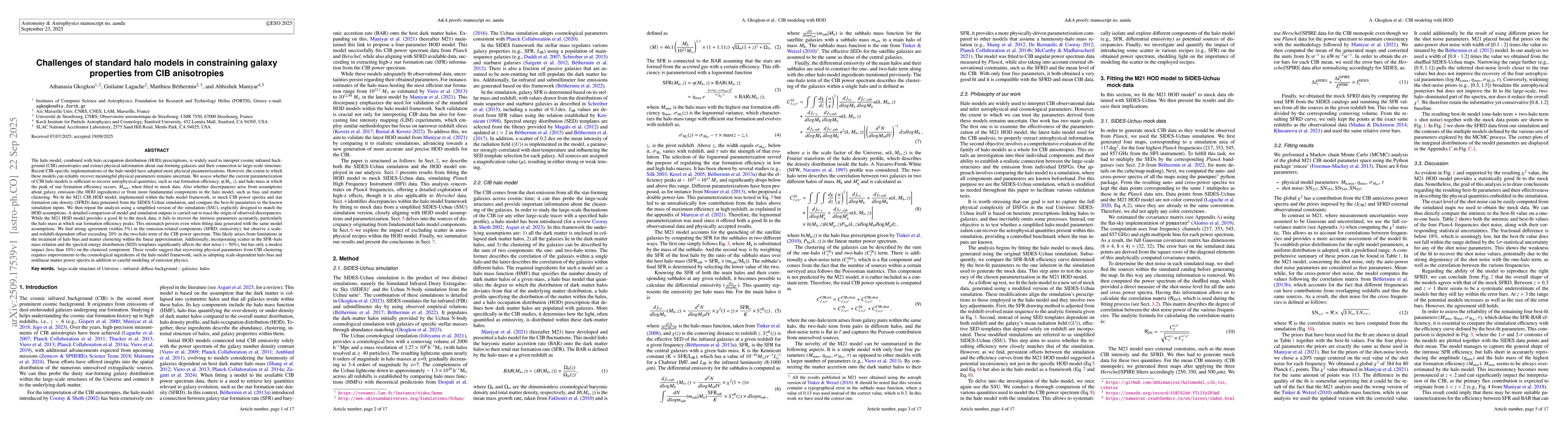 Thumbnail for Challenges of standard halo models in constraining galaxy properties
  from CIB anisotropies