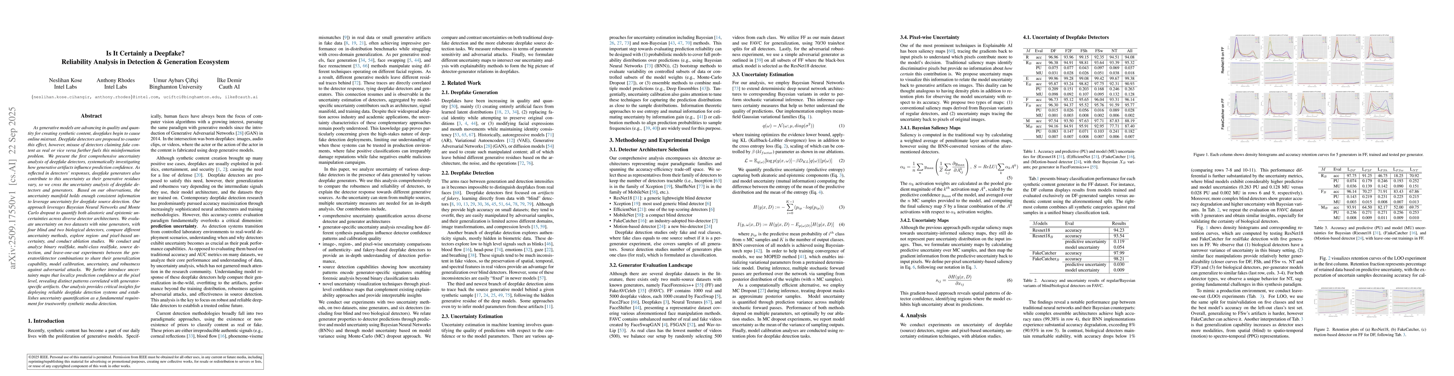Thumbnail for Is It Certainly a Deepfake? Reliability Analysis in Detection &
  Generation Ecosystem