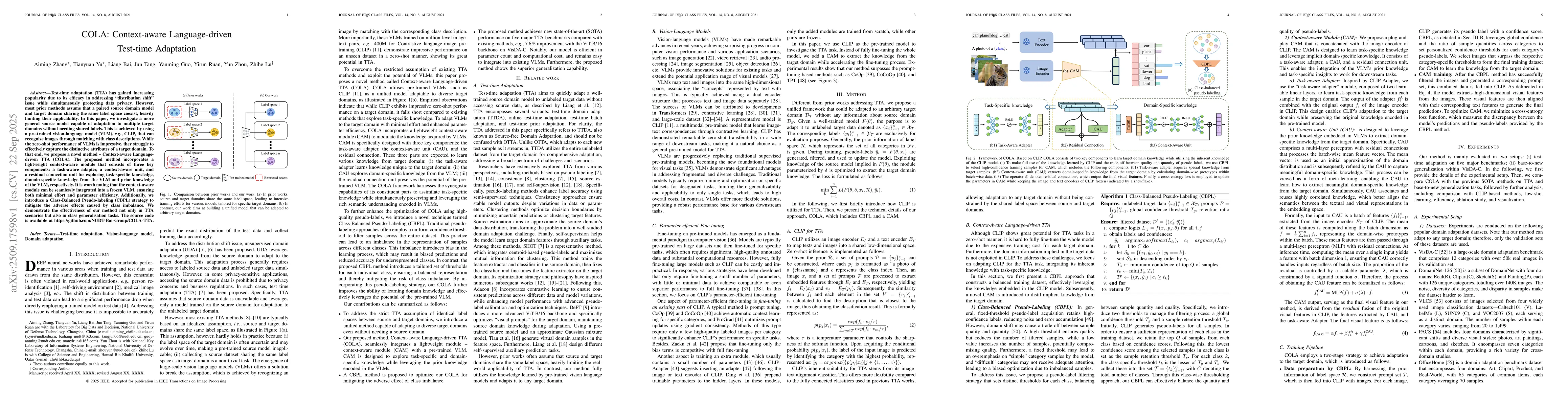 Thumbnail for COLA: Context-aware Language-driven Test-time Adaptation