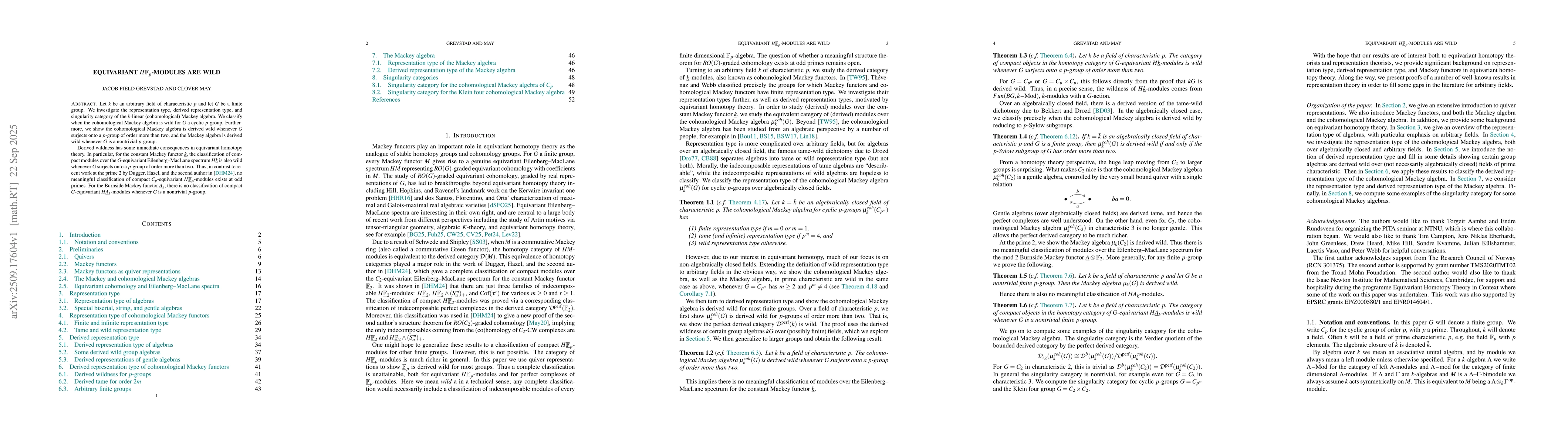 Thumbnail for Equivariant $H\underline{\mathbb{F}}_p$-modules are wild