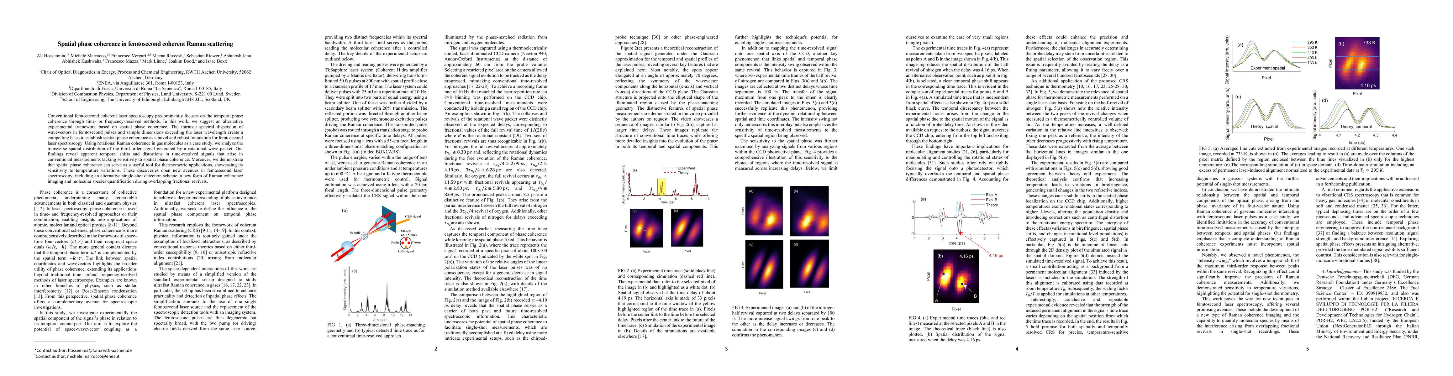 Thumbnail for Spatial phase coherence in femtosecond coherent Raman scattering