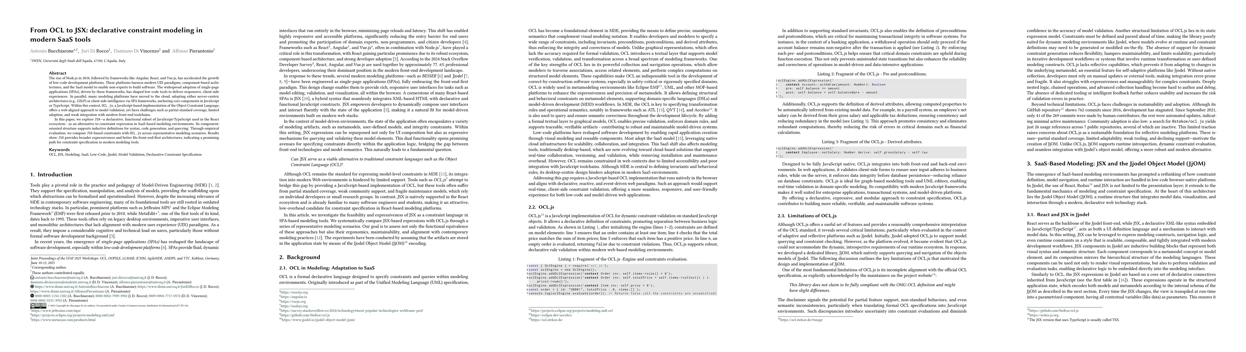 Thumbnail for From OCL to JSX: declarative constraint modeling in modern SaaS tools