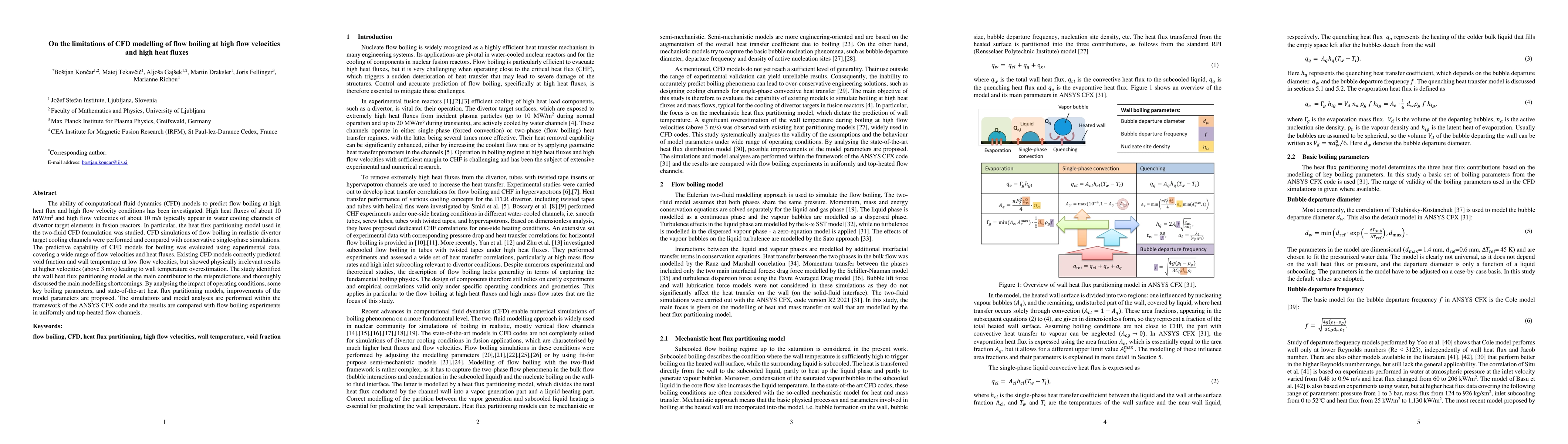 Thumbnail for On the limitations of CFD modelling of flow boiling at high flow
  velocities and high heat fluxes
